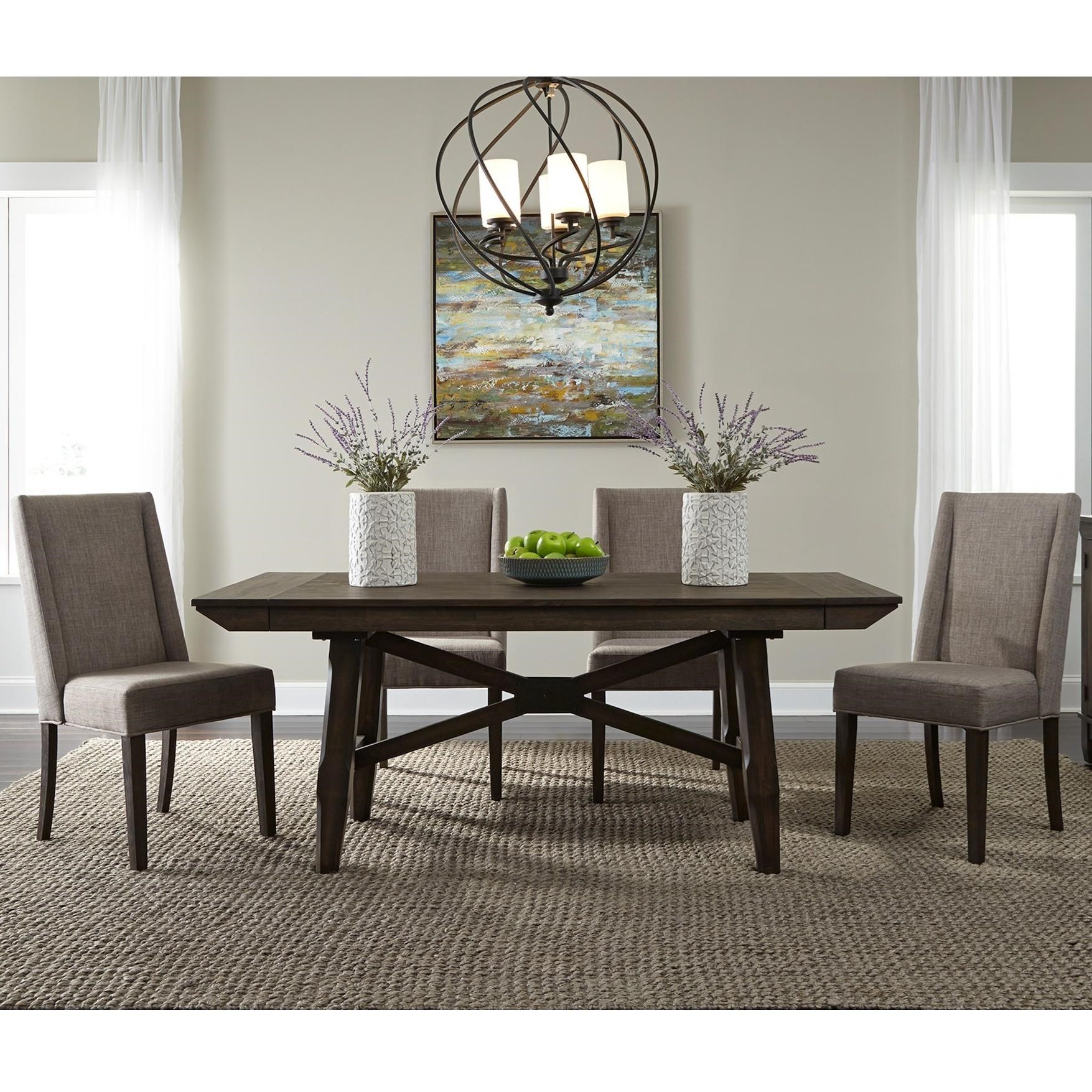 Bridge table deals and chairs